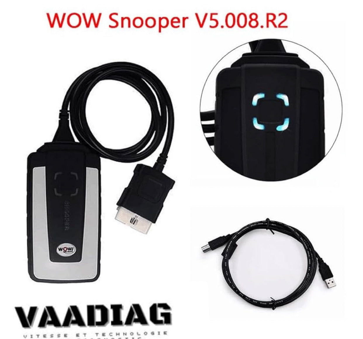 VAADIAG DS 2021.10 Outil Valise Diagnostique Scanner Multimarque Standard Double Board Auto Camion CDP Compatible Delphi Auto COM Wow Balise Interface Sonde Vci Multi Marque Appareil Diagnostic Obd2