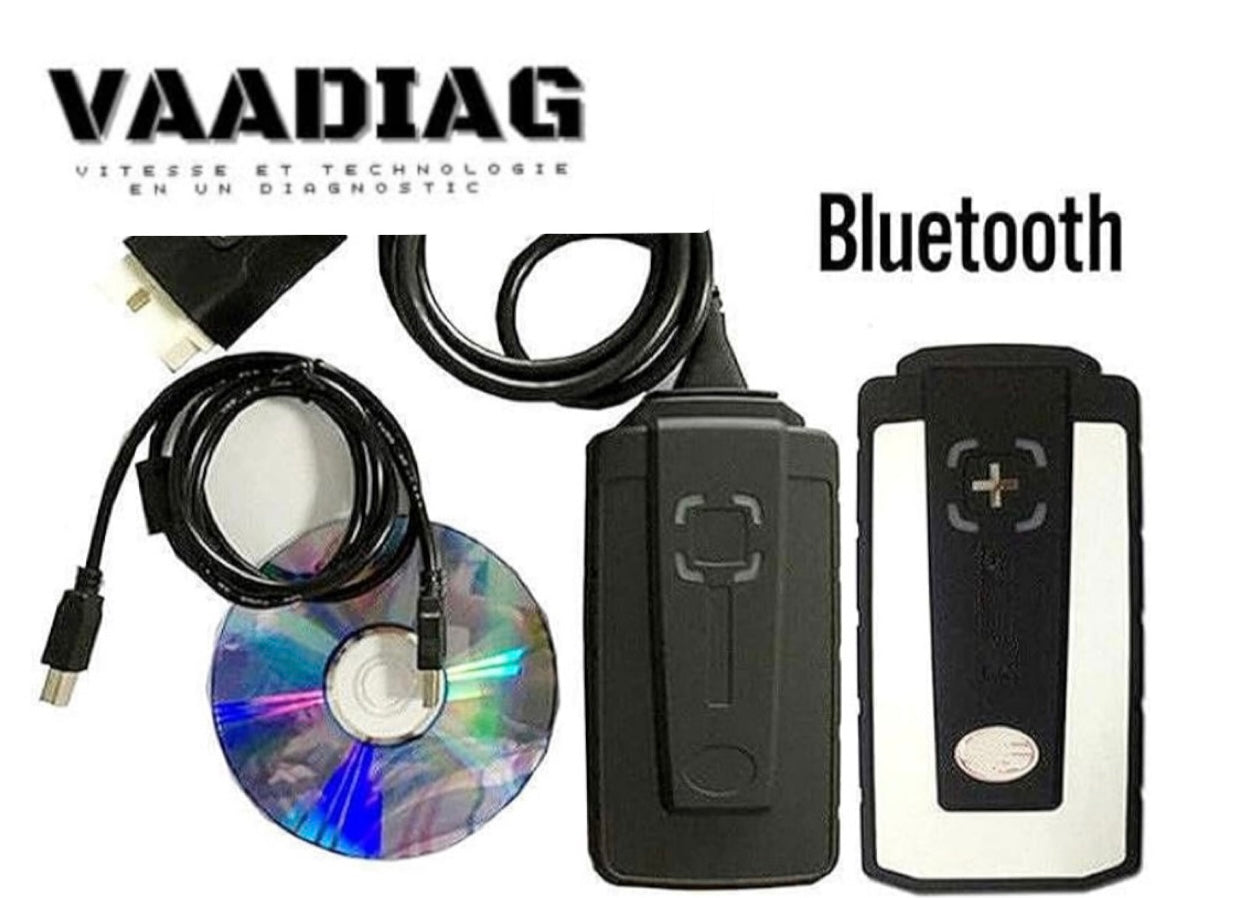 VAADIAG DS 2021.10 Outil Valise Diagnostique Scanner Multimarque Standard Double Board Auto Camion CDP Compatible Delphi Auto COM Wow Balise Interface Sonde Vci Multi Marque Appareil Diagnostic Obd2